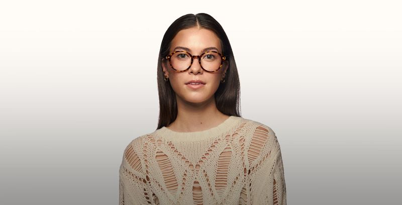 Fashionable glasses frame with distinctive look