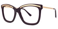 Rectangle Red Eyeglasses | Vooglam.com Front View
