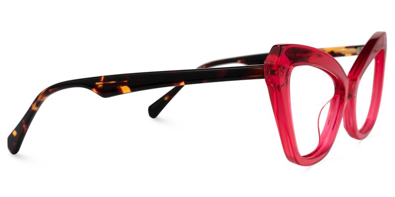 Shaneika - Cat Eye Red Eyeglasses - 4