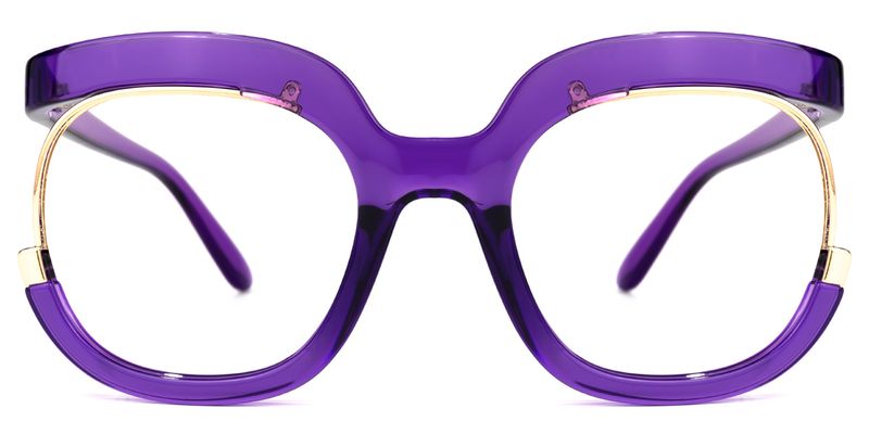 Fredia - Square Purple Eyeglasses