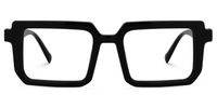 Cassiel - Rectangle Black Eyeglasses