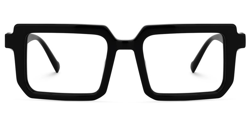 Cassiel - Rectangle Black Eyeglasses