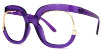 Fredia - Square Purple Eyeglasses