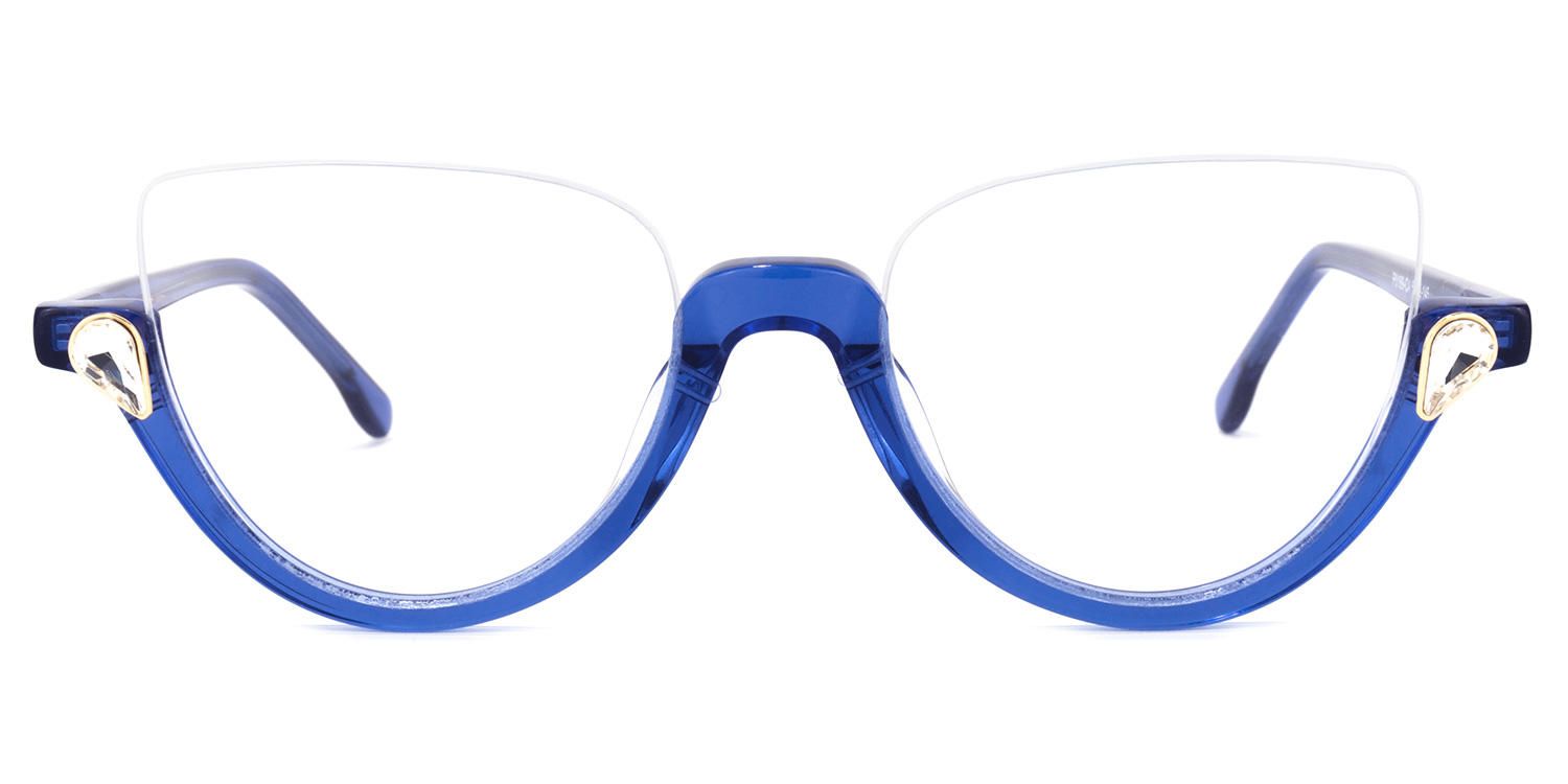 Sylvia - Cat Eye Blue Eyeglasses product detail 2