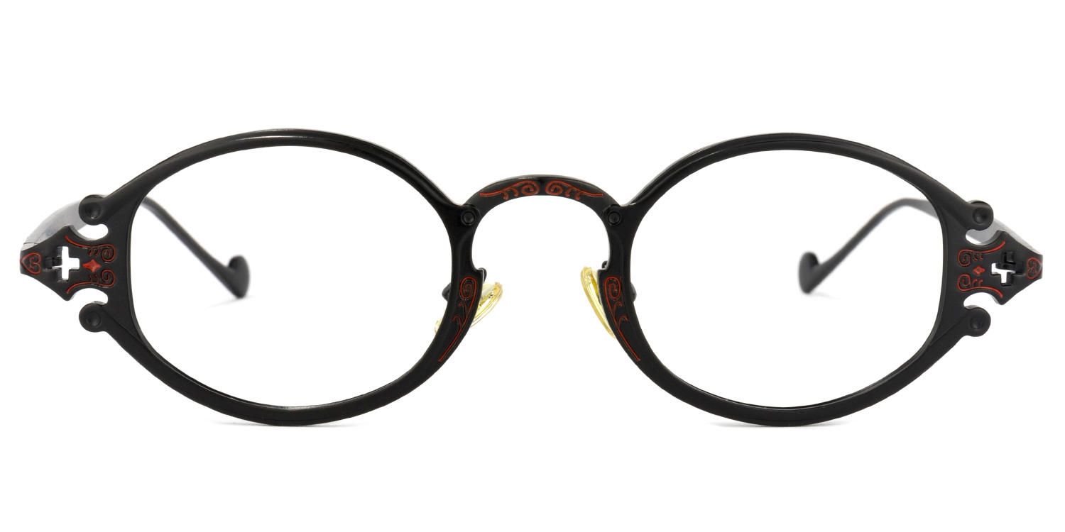 Callum - Oval Black Eyeglasses product detail 2