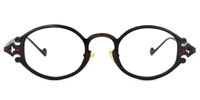 Oval Black Eyeglasses | Vooglam.com Angle View