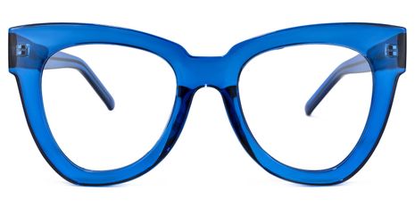 Judith - Butterfly Blue Eyeglasses