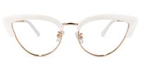 Faith - Cat Eye White Eyeglasses