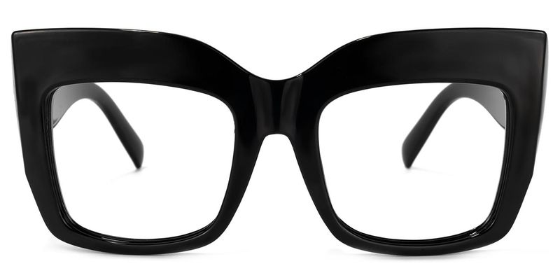 Cassandra - Square Black Eyeglasses