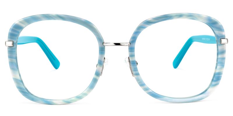 Caroline - Square Light/Blue Eyeglasses