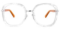 Caroline - Square White Eyeglasses