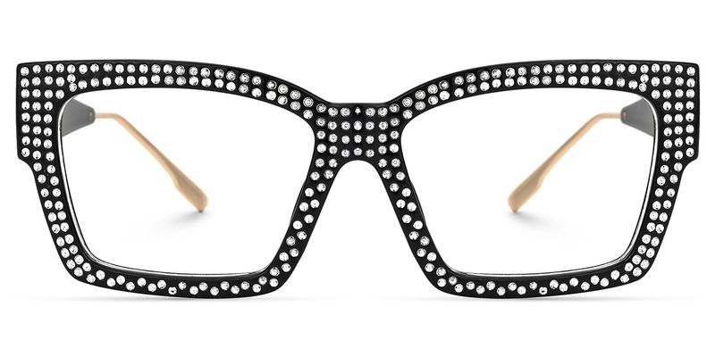 Waylon - Rectangle Black Eyeglasses