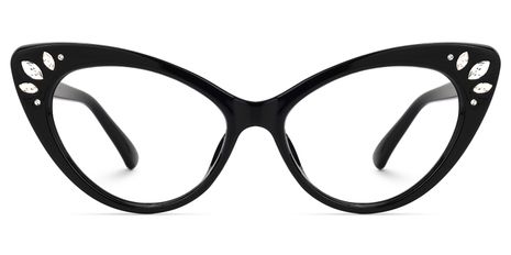 Emmie - Cat Eye Black Glasses