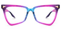 Eugenia - Butterfly Purple Eyeglasses | Vooglam Angle View