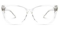 Raquel - Square Crystal Eyeglasses | Vooglam Angle View