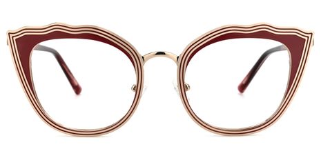 Beasley - Cat Eye Red Eyeglasses