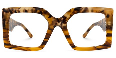Claudia - Square Tortoise Eyeglasses