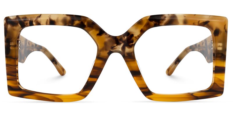 Claudia - Square Tortoise Eyeglasses