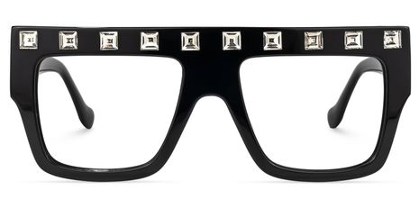 Agustin - Square Black Eyeglasses