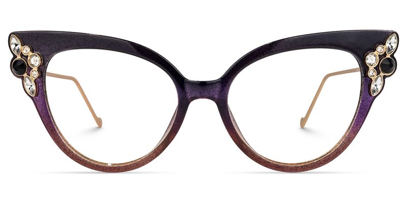 Yulanda - Cat Eye Purple Eyeglasses
