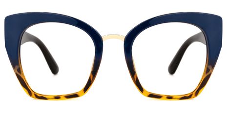 Hoda - Cat Eye Blue/Tortoise Eyeglasses
