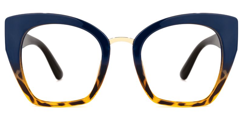 Hoda - Cat Eye Blue/Tortoise Eyeglasses
