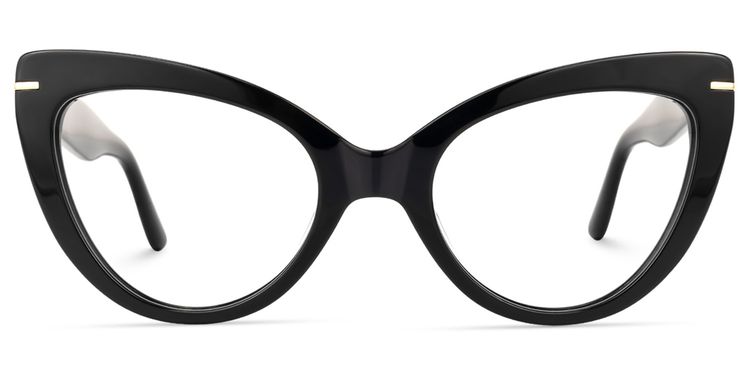 Veromca - Black Cat Eye Glasses | Vooglam
