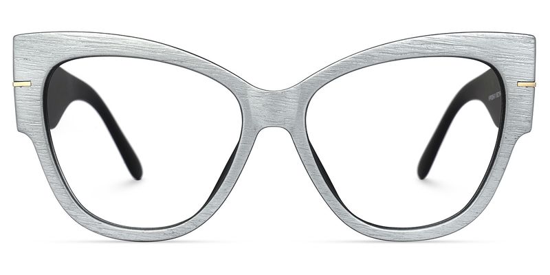 Elektra - Cat Eye Gray Eyeglasses