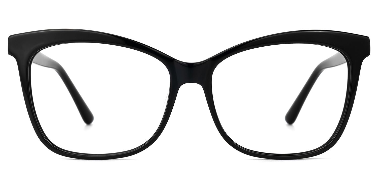 Alfven - Butterfly Black Eyeglasses | Vooglam Angle View