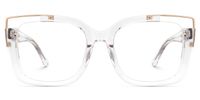 Adana - Rectangle Crystal Eyeglasses | Vooglam Angle View