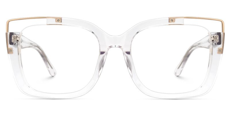 Adana - Rectangle Crystal Eyeglasses | Vooglam