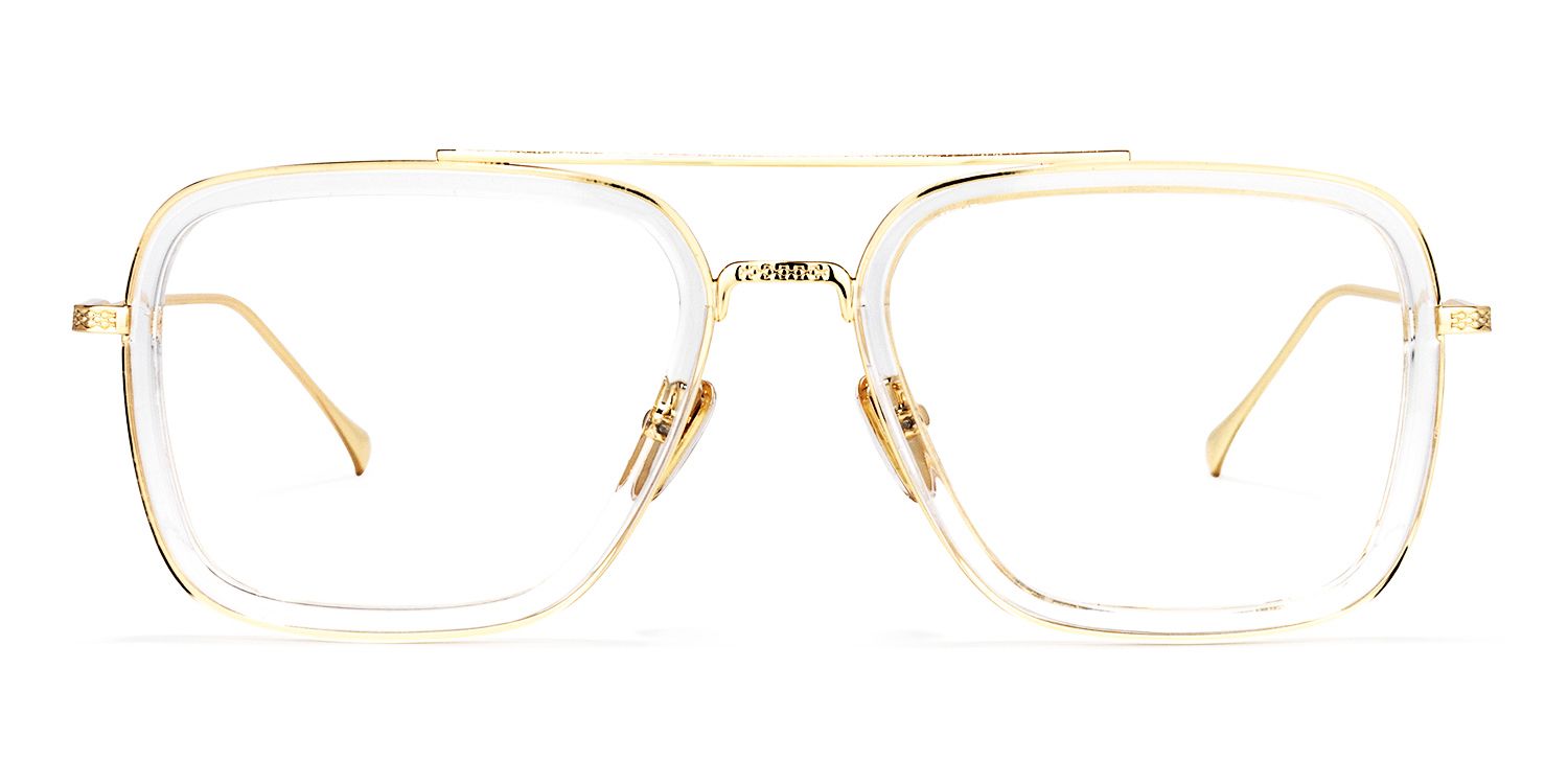 Alvira - Aviator Crystal/Gold Eyeglasses product detail 2