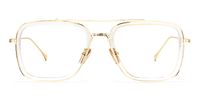 Alvira - Aviator Crystal/Gold Eyeglasses | Vooglam Angle View