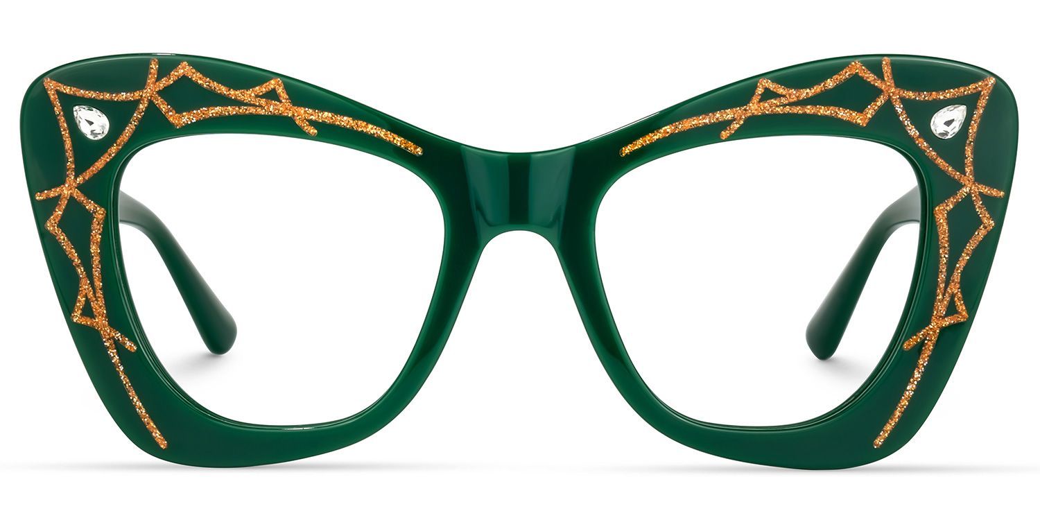 Zavala - Square Green Eyeglasses product detail 2