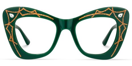 Zavala - Square Green Eyeglasses