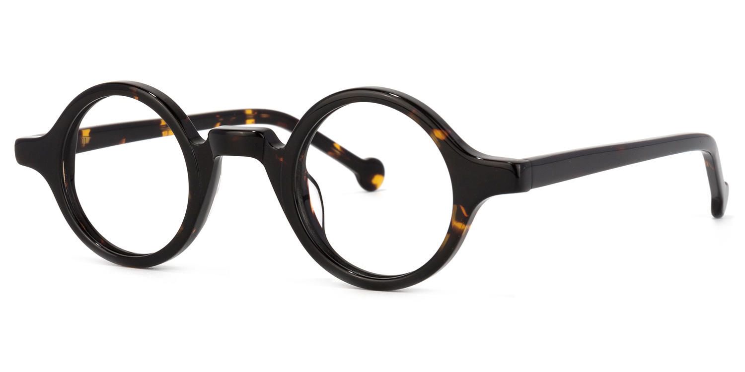 Arale Round Tortoise Eyeglasses ▏Vooglam Optical Eyeglasses Front View