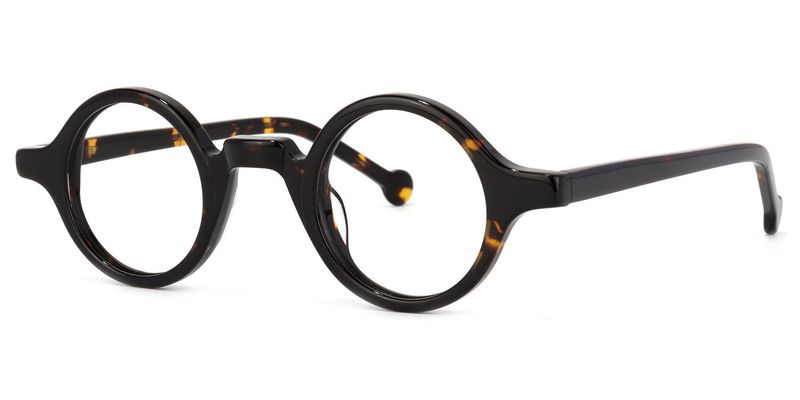 Gwendolen - Round Tortoise Eyeglasses - 2