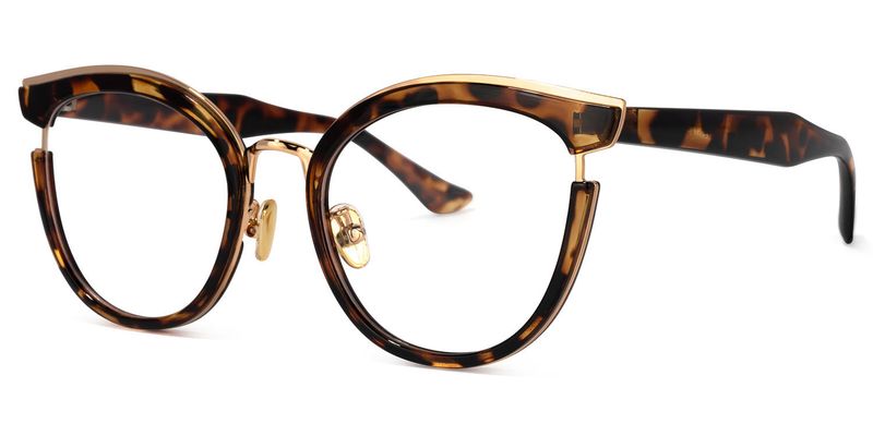 Retro - Tortoise Round Glasses - 2