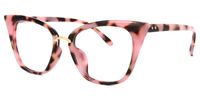Tacita - Cat Eye Pink Tortoise Eyeglasses | Vooglam Front View