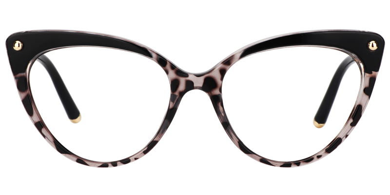 Drusilla - Cat Eye Black Eyeglasses | Vooglam Angle View
