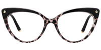 Drusilla - Cat Eye Black Eyeglasses | Vooglam Angle View
