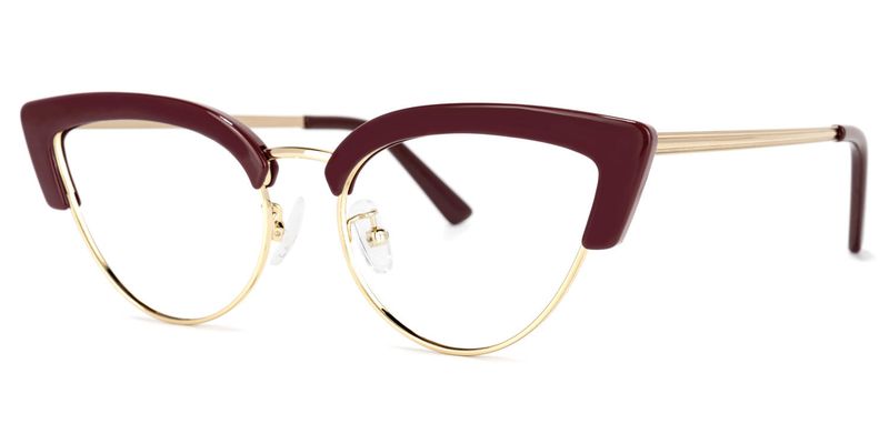 Faith - Cat Eye Wine/Red Eyeglasses