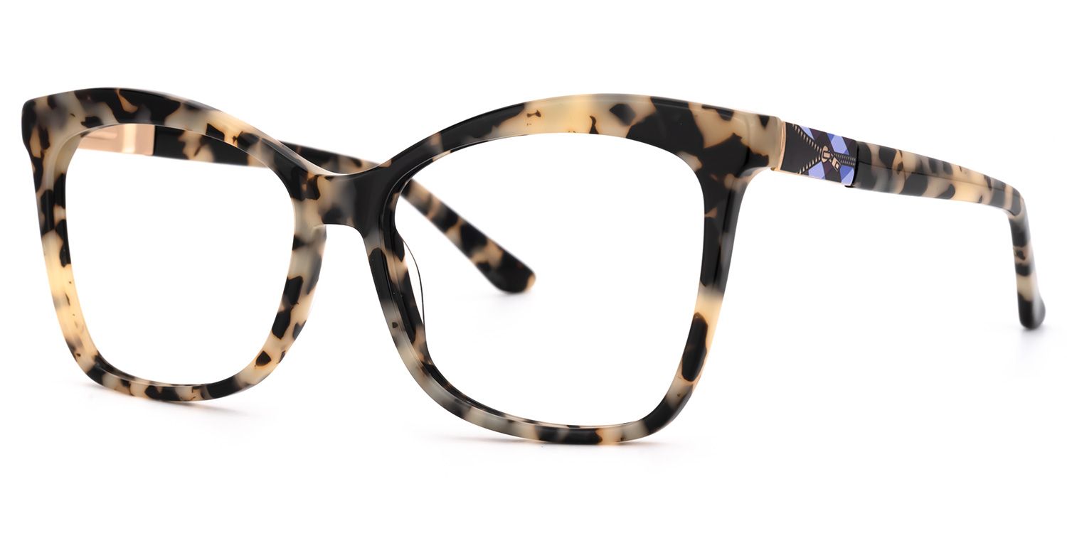Alfven - Butterfly Leopard Eyeglasses | Vooglam Front View