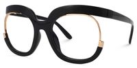 Fredia - Square Black Eyeglasses - 2