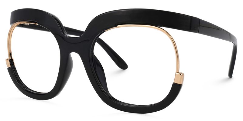 Fredia - Square Black Eyeglasses