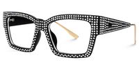Waylon - Rectangle Black Eyeglasses | Vooglam Front View