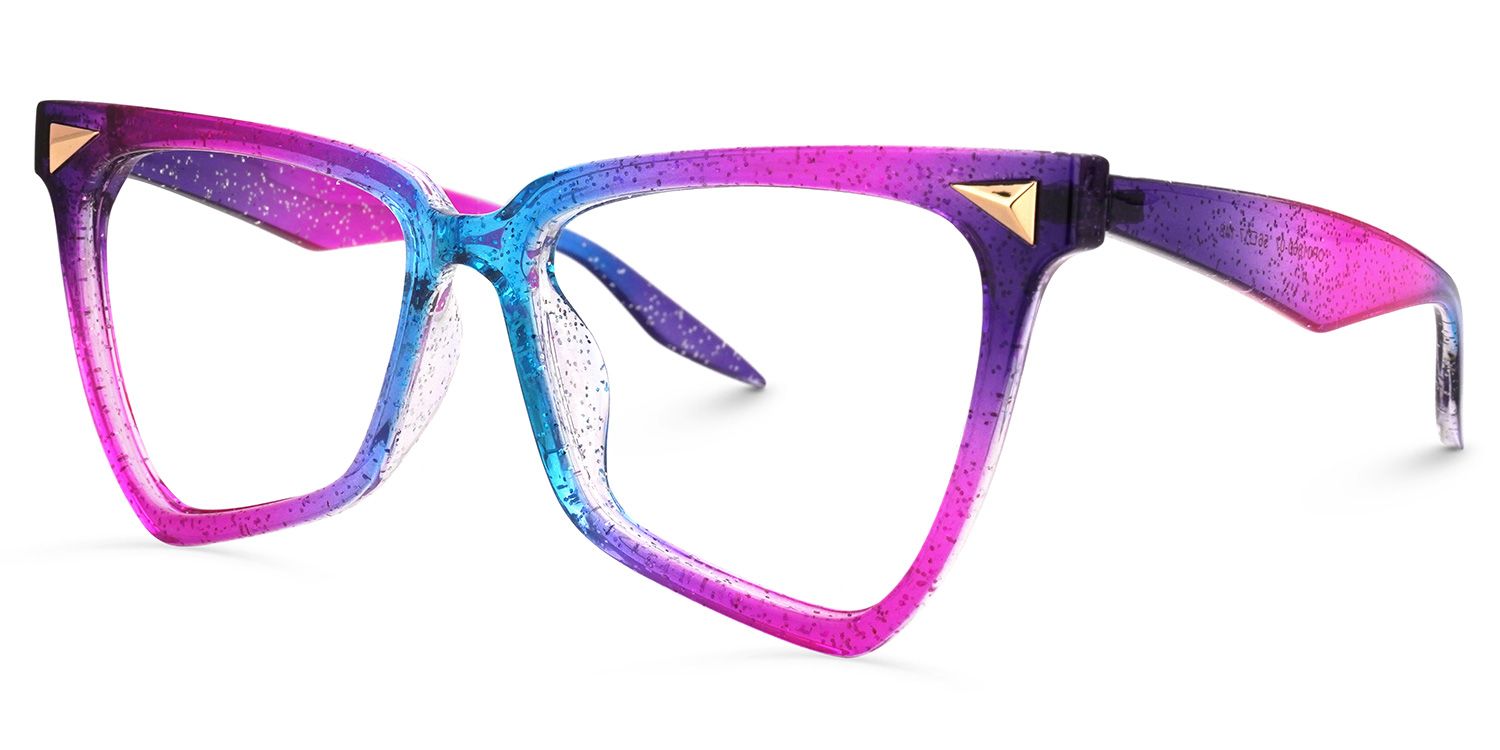 Eugenia - Butterfly Purple Eyeglasses | Vooglam Front View