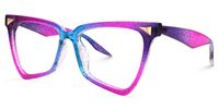 Eugenia - Butterfly Purple Eyeglasses - 2
