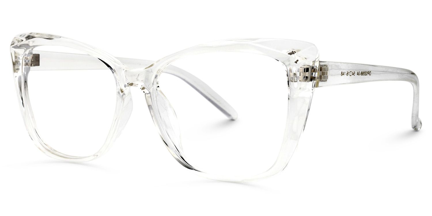 Raquel - Square Crystal Eyeglasses | Vooglam Front View