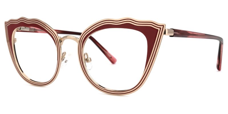 Beasley - Cat Eye Red Eyeglasses